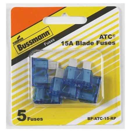 Eaton Bussmann Automotive Fuse, ATC Series, 15A, 32V DC, Non-Indicating 157653
